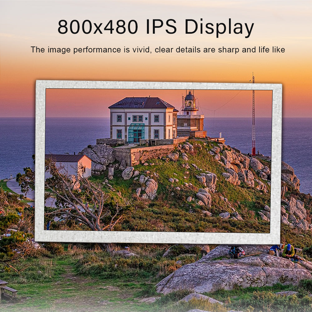 LESOWN M50-A01S 5 Inch LCD Screen 800x480 HD Resolution IPS TTL 40PIN HDMI-compatible Small mini DIsplay Module with Control Board for Camera Raspberry Pi