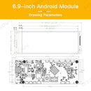 LESOWN MA69-A01S 6.9 inch Android 11 Smart Display RK3566 POE Powered Integrated Screen for Smart Industrial Integration#monitor