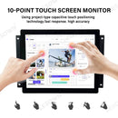 LESOWN E104-C01GBT Compact 10.4in 1024x768 LCD Open Frame Touch Embedded Display 300cd/m² Capacitive Multi-Touchscreen for CCTV
