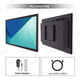 LESOWN N238 23.8 inch  Ultrawide Industrial Monitors 1080p  TV Function Monitor Display with Speakers