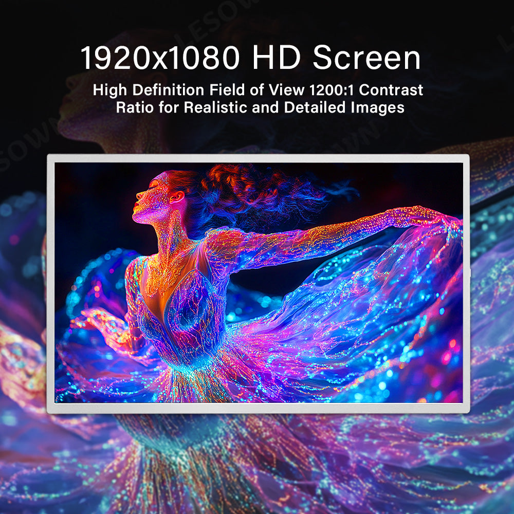 LESOWN M185-A01S Wide Screen 18.5 inch 1080P FHD 1200:1 Full Viewing HDMI VGA Interface Display Module for Intelligent Central Control