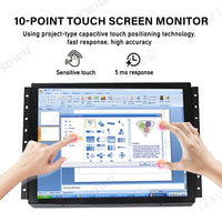 LESOWN E150-C02GBT-1 15 Inch Industrial Open Frame Embedded Display 1024x768 IPS LCD Capacitive Multi-Touchscreen for CCTV Digital Signage