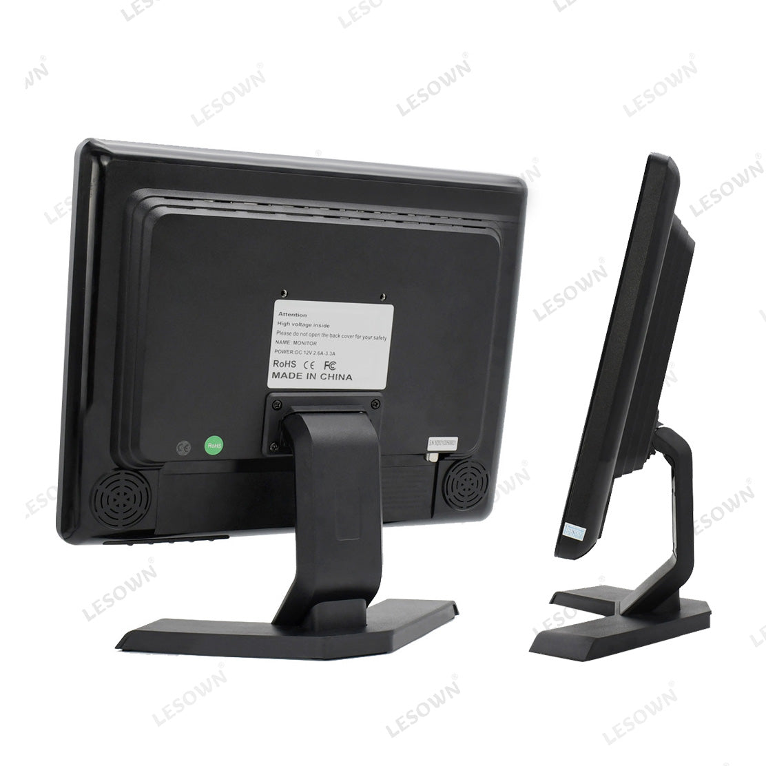 LESOWN N170 17 inch Resistive Touch Car Headrest Monitor 1280x1024 Digital LCD Screen DVD Player HDMI USB Port