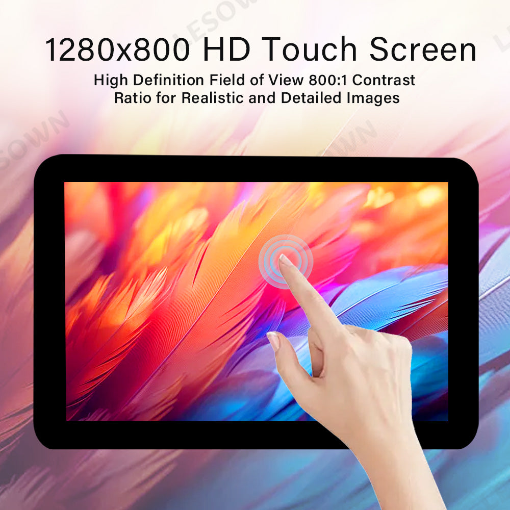 LESOWN M121-A01T Original  12.1 inch LCD Touchscreen Display VGA HDMI 1280x800 IPS Small Screen Secondary Module for Laptops PC
