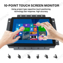 LESOWN E80-G01GBT Industrial Embedded Display 8inch 1024x768 10 Points Open Frame Touchscreen Monitor 4:3 LCD Screen for Factory Automation