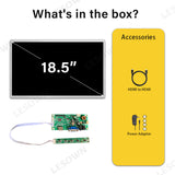 LESOWN M185-A01S Wide Screen 18.5 inch 1080P FHD 1200:1 Full Viewing HDMI VGA Interface Display Module for Intelligent Central Control