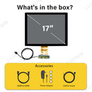 LESOWN M170-A01T 17 inch Touch Display Original LCD Screen 1280x1024 IPS High Resolution HDMI VGA Ports DC12V 2A Module with Driver Board
