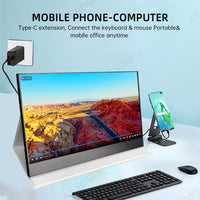 LESOWN P180GPR P180GPTR 18 inch 120Hz Portable USB C HDMI Monitor 1920x1200 Laptop Screen Extender