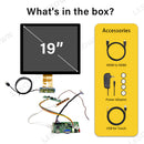 LESOWN M190-A01T Touch Wide Screen 19 inch HDMI VGA Interface 1280x1024 IPS LCD Panel LVDS 30PIN Display External Secondary Module