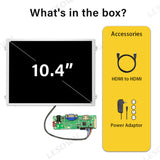 LESOWN M104-A01S Small Wide Screen 10.4 inch 560cd/m2 HD 1024x768 IPS LCD DIsplay HDMI VGA Ports Module for Medical Equipment PC Laptop