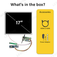 LESOWN M170-B01S 17 inch 1000cd/m2 High Brightness Screen HDMI VGA 1280x1024 LCD Panel WideScreen Display Module for Computer Industry