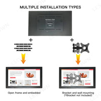 LESOWN E236-C01GBT 23.6in 1920x1080 IPS LCD Embedded Display Open Frame Multi-Touch Screen Industrial for Medical Equipment Digital Signage