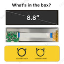 LESOWN M88-A01S/M88-A01T 8.8" Bar Monitor 480x1920 IPS Stretched LCD Expand Display for PC Case Raspberry Pi AIDA64