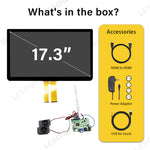 LESOWN M173-A01T Ultra Wide Touch Screen  17.3 inch HDMI VGA 1920x1080 Full HD eDP 30PIN Interface IPS LCD Panel Module External Display