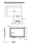LESOWN M70-A01T Tiny Screen 7 inch 800x480 LCD Display HDMI-Compatible VGA with Driver Board Touchscreen Module for Digitizer Computer