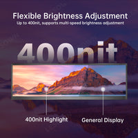 LESOWN P126GPT 12.6 inch USB C Stretched Bar LCD Monitor HDMI Touchscreen Portable Display Extended