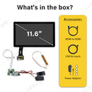 LESOWN M116-A01T  Small Display 11.6 inch USB Capacitive Touch HDMI VGA Full Viewing 1000:1 IPS 1920x1080 LCD Module with eDP 30PIN Interface
