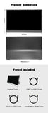 LESOWN P133KPS/P133KPT Wide Small Touchscreen Monitor 13.3 Inch  Display External Second Screen for PC Smart Phone
