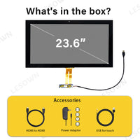 LESOWN M236-A01T Ultra Touch Screen 23.6 inch 1920x1080 Full High Definition Display HDMI VGA LVDS 1000:1 LCD Panel Module for PC Television
