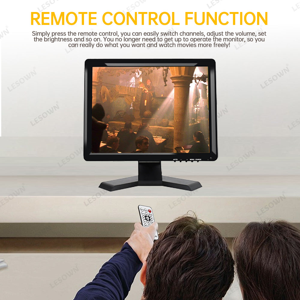 LESOWN N170 17 inch Resistive Touch Car Headrest Monitor 1280x1024 Digital LCD Screen DVD Player HDMI USB Port