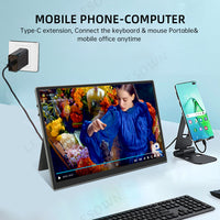 LESOWN P105KPT 10.5" Portable Monitor 1920x1280 IPS 100% sRGB 10-Point Touchscreen USB-C HDMI Lightweight Travel Display with Speakers