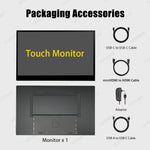 LESOWN P156K UHD 3840x2160 USB C HDMI 4K Touchscreen LCD Monitor 15.6 inch Portable External IPS Secondary Screen Laptop PC Display