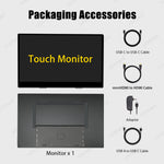 LESOWN P133K 13.3 inch 4K Portable Monitor UHD 3840x2160 IPS LCD Touchscreen VESA Extension Display for XBox PS4/5 Switch PC Laptop