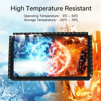 LESOWN E195-C01GBT Embedded Display 19.5'' Open Frame Monitor 1600x900 Touch Monitor with VGA/HDMI/Audio/USB(touch) for Factory Automation