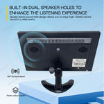LESOWN N116 Small Size 11.6 inch 1080p Widescreen LCD VGA HDMI VESA Monitor 1366x768 IPS Resistive Touch Display Built-in Speakers