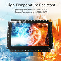LESOWN E133-C01GBT Embedded Display 13.3 Inch 1920x1080 IPS Industrial LCD Monitor 60Hz 16:9 300cd/m2 with VGA/HDMI/Audio/USB(touch) for PC