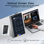 LESOWN P156K UHD 3840x2160 USB C HDMI 4K Touchscreen LCD Monitor 15.6 inch Portable External IPS Secondary Screen Laptop PC Display