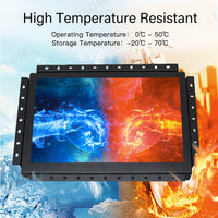 LESOWN E120-C03GBR High-Durability 12in 1280x800 16:10 Industrial Embedded Open Frame Monitor with VGA/HDMI/USB/Audio for Harsh Environments
