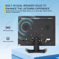 LESOWN N120 12 inch 1024x768 Industrial LCD Monitor 4:3 HDMI AV Small Wide Screen Touch Display