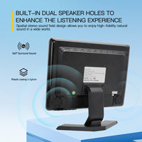 LESOWN N150 Camera Monitor 1024x768 Display Touch VGA 15 inch Monitor Build in Speakers Earphone Jack