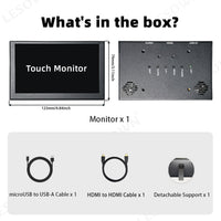 LESOWN P50C-T mini Monitor 5 inch IPS 800x480 LCD Touch Screen Display HDMI mini Sub Screen