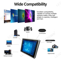 LESOWN E104-C01FET 10.4 Inch 1024x768 4:3 Industrial Embedded Display Metal Frame LCD Display with VGA+HDMI Built-in Speakers for TV CCTV