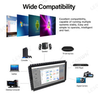 LESOWN E195-C01GBT Embedded Display 19.5'' Open Frame Monitor 1600x900 Touch Monitor with VGA/HDMI/Audio/USB(touch) for Factory Automation
