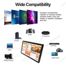 LESOWN E215-C01GBT Embedded 21.5 Inch 1080p Industrial Monitor 1920x1080 IPS Touch Monitor Panel Mount with VGA/HDMI/Audio/USB(touch) for TV