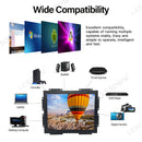LESOWN E150-C01GBR Rugged Touchscreen Embedded Display 15 Inch 1024x768 LCD Open Frame Industrial Monitor with VGA HDMI Audio USB for Laptop