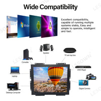LESOWN E150-C01GBR Rugged Touchscreen Embedded Display 15 Inch 1024x768 LCD Open Frame Industrial Monitor with VGA HDMI Audio USB for Laptop