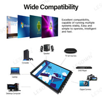 LESOWN E150-C02GBT-2 Touchscreen 15 Inch Embedded Display 1024x768 IPS IP65 Screen with 10 Points Touch Display with VGA/HDMI/Audio/USB(touch)