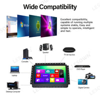 LESOWN E120-C03GBR High-Durability 12in 1280x800 16:10 Industrial Embedded Open Frame Monitor with VGA/HDMI/USB/Audio for Harsh Environments