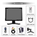 LESOWN N150 Camera Monitor 1024x768 Display Touch VGA 15 inch Monitor Build in Speakers Earphone Jack