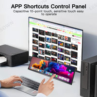 LESOWN P141GMT 14.1 inch 4K Long Bar Monitor Wide Touch USB C HDMI PC External Bar Monitor