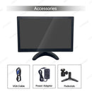 LESOWN N116 Small Size 11.6 inch 1080p Widescreen LCD VGA HDMI VESA Monitor 1366x768 IPS Resistive Touch Display Built-in Speakers