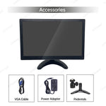 LESOWN N116 Small Size 11.6 inch 1080p Widescreen LCD VGA HDMI VESA Monitor 1366x768 IPS Resistive Touch Display Built-in Speakers