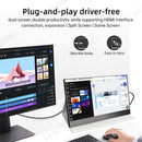 LESOWN P180GPR P180GPTR 18 inch 120Hz Portable USB C HDMI Monitor 1920x1200 Laptop Screen Extender