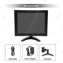 LESOWM N97-D01S 9.7 inch VGA Monitor Full HD 1024x768 LCD Resistive Screen VESA Display with Speakers