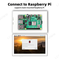 LESOWN P50CW 5-inch Mini Monitor Small White LCD Display: Portable Second Screen for Laptops