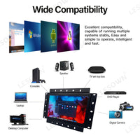 LESOWN E70-G02GBR 7 Inch Open Frame Laptop Touchscreen Monitor Industrial Embedded Display VGA/HDMI/AV/USB(touch) Interface 1024x600 IPS